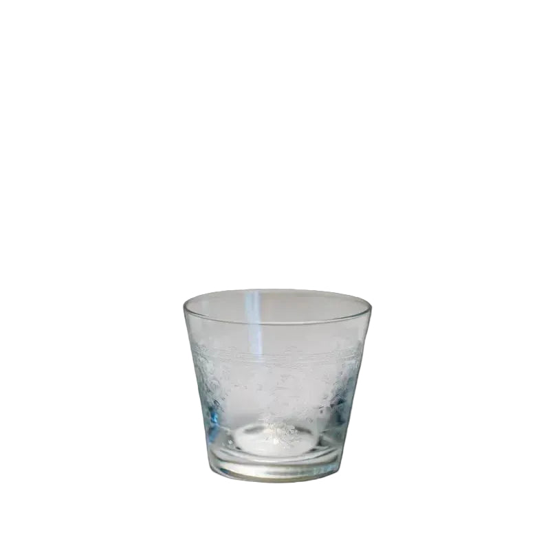 Paul Nagel Lucca votive in crystal glass with pantography decor