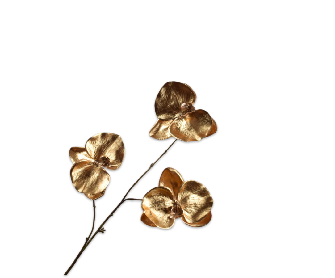 Silk-ka Phalaenopsis Spray Gold 79 Cm