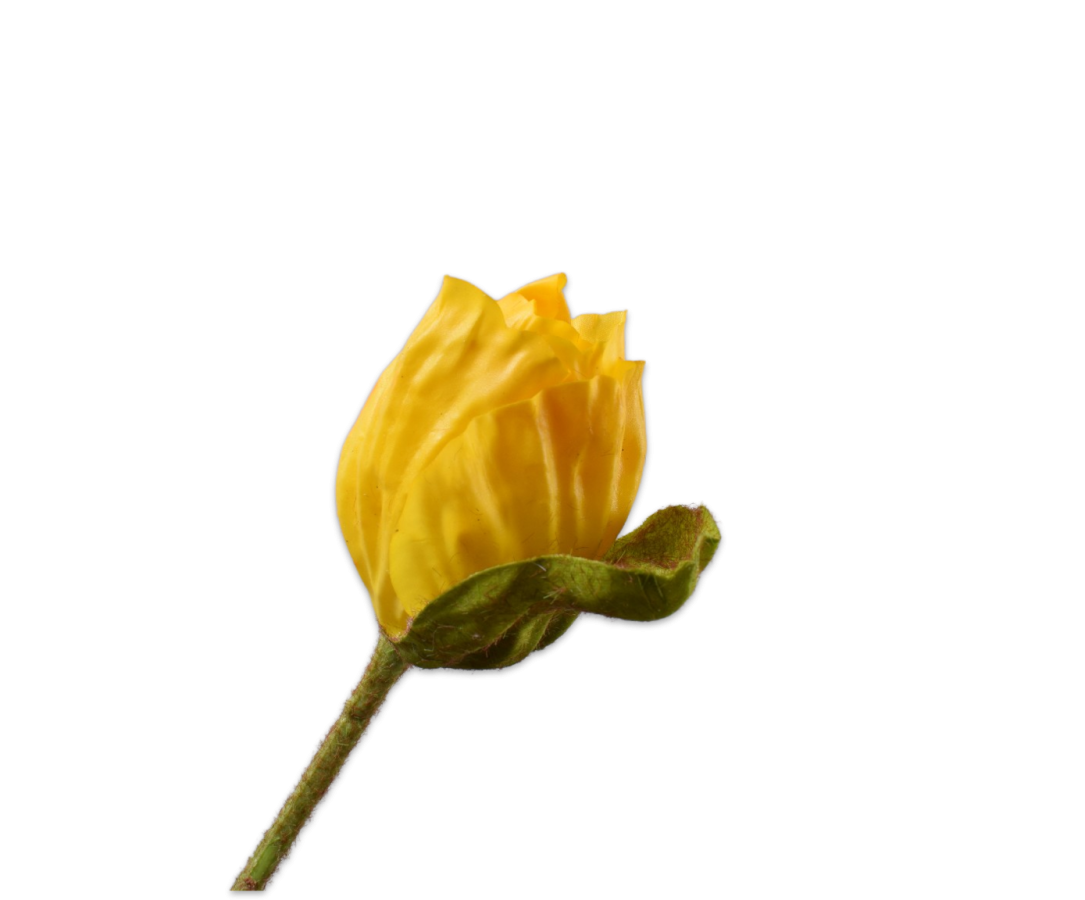 Silk-ka Poppy Bud Yellow Rt 74 Cm