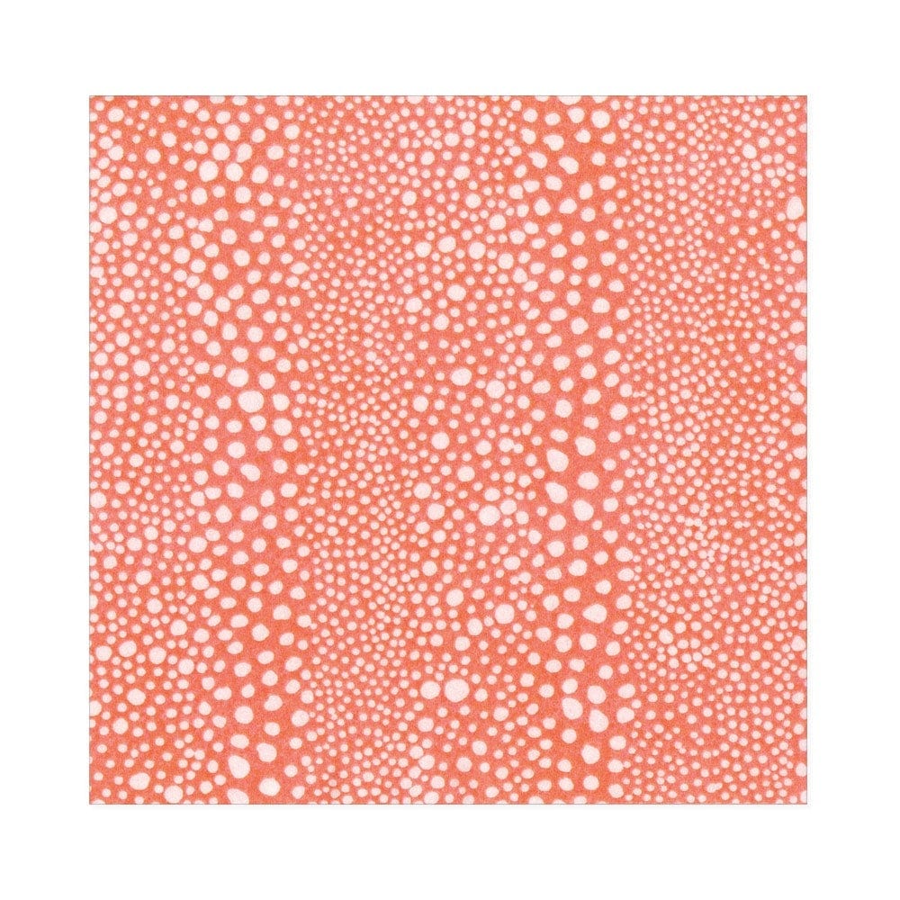 Caspari Lunch Napkin Coral Pebble, triple-ply paper napkins