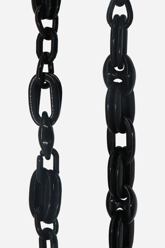 Black Amber Long Phone Chain 120cm