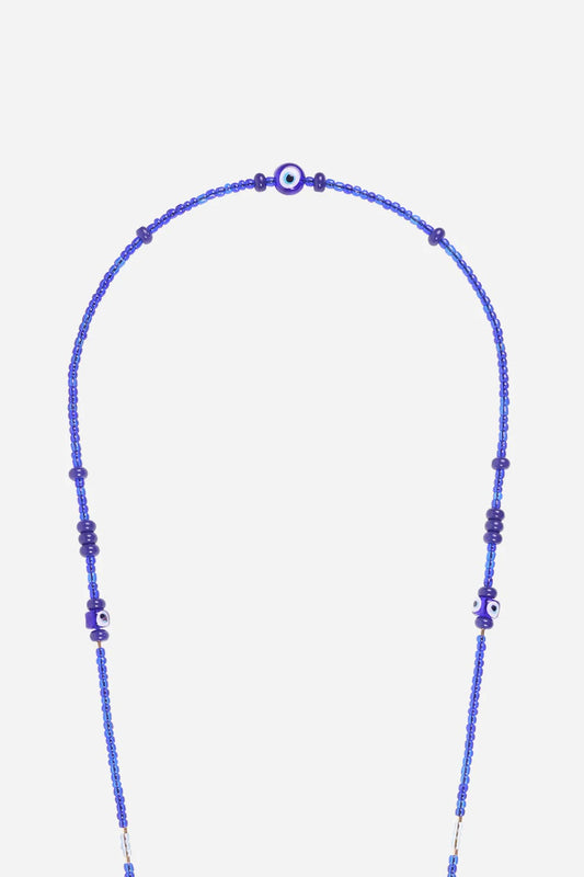 Leda Blue Long Phone Chain 120cm