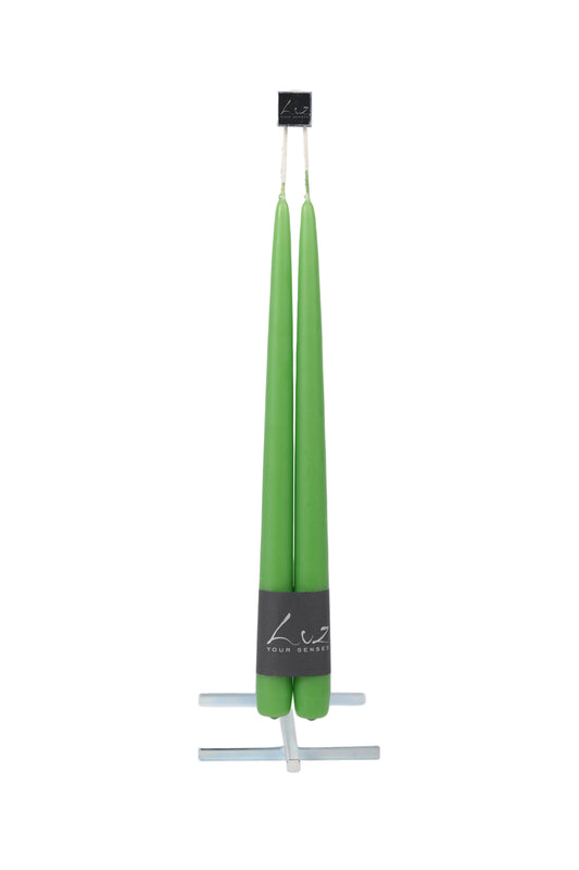 Rasteli - Luz Your Senses Smooth - Pair of Tapers - L 30 cm x Ø 2.2 cm