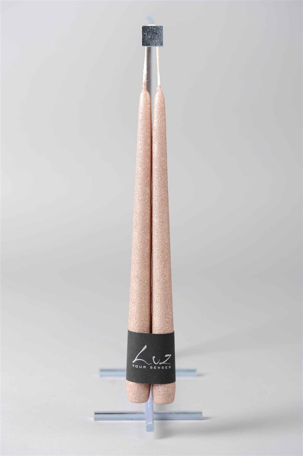 Rasteli - Luz your Senses Rustic Metal - Pair of Rustic Tapers - L 30 cm x Ø 2.2 cm, view 5