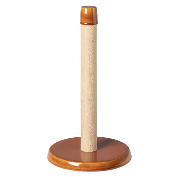 Costa Nova Poterie Paper Towel Holder in Caramel 33 cm, paper towel holder by Costa Nova