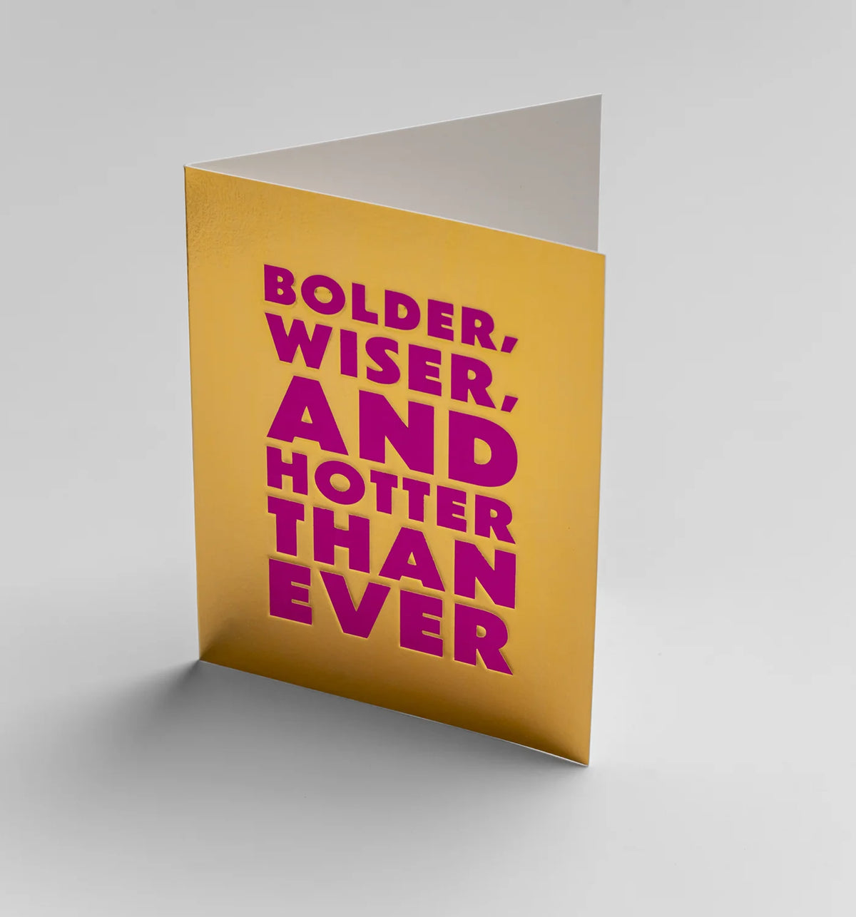 Cozy Bolder, Wiser, and Hotter Than Ever Mini Card