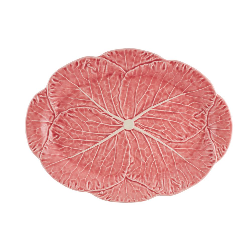 Bordallo Pinheiro Cabbage Oval Platter 43cm, view 2