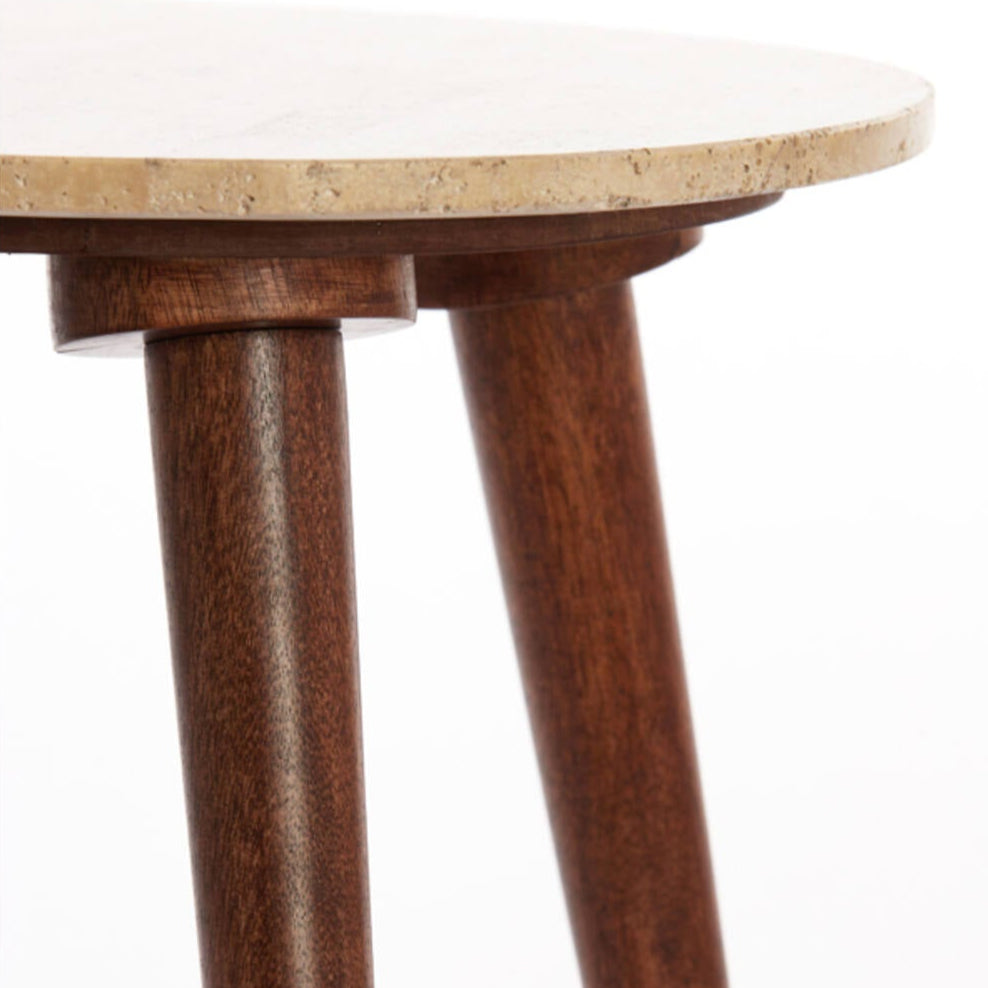 Romano Marble Mango Wood Coffee Table, view 7