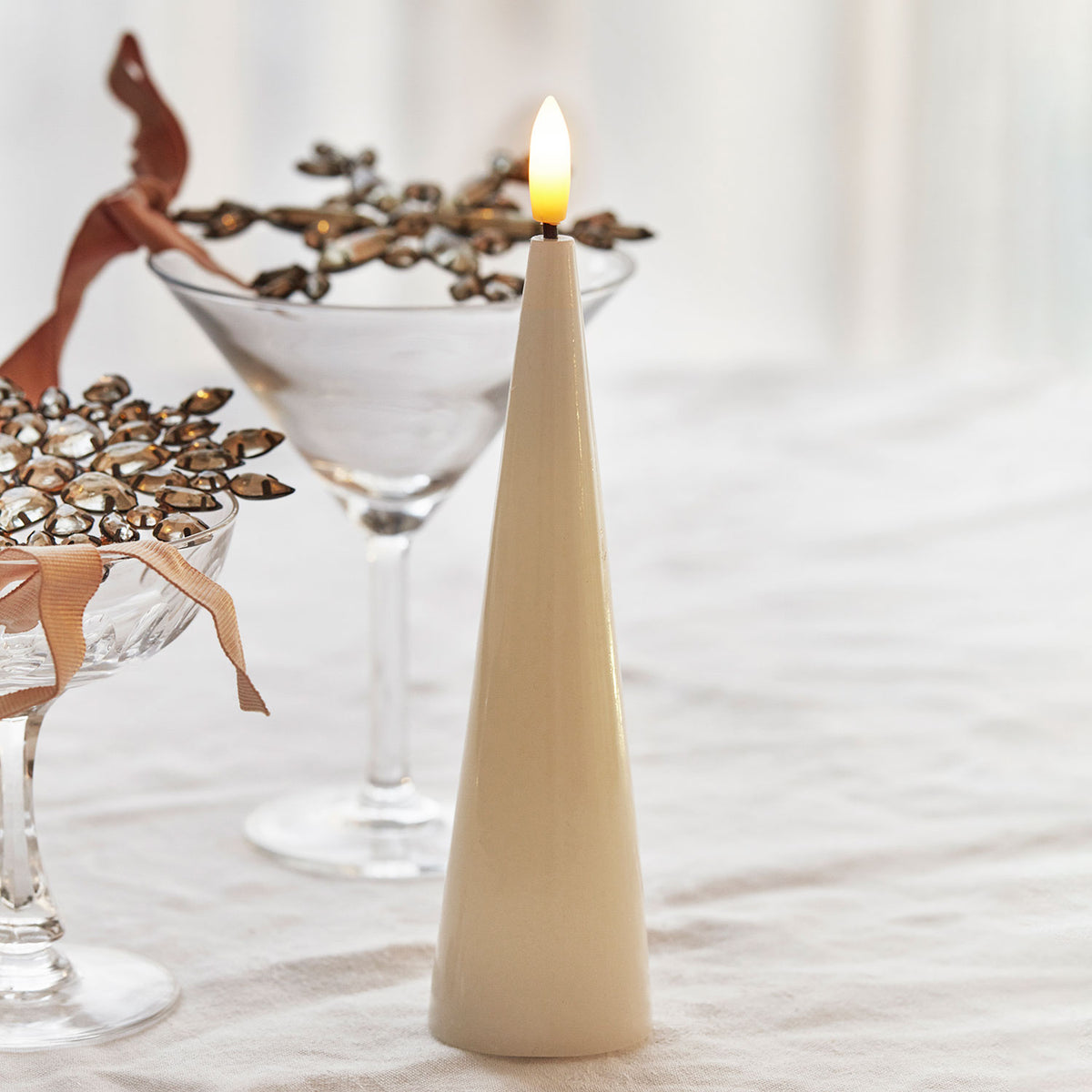 Sirius Sille Lacquer Cone 17cm Candle Lamp