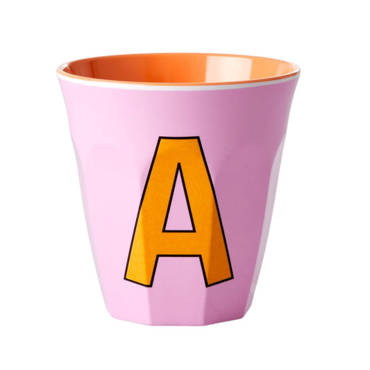 Rice Melamine Cup 250ml Girl Plain Alphabet – view 2
