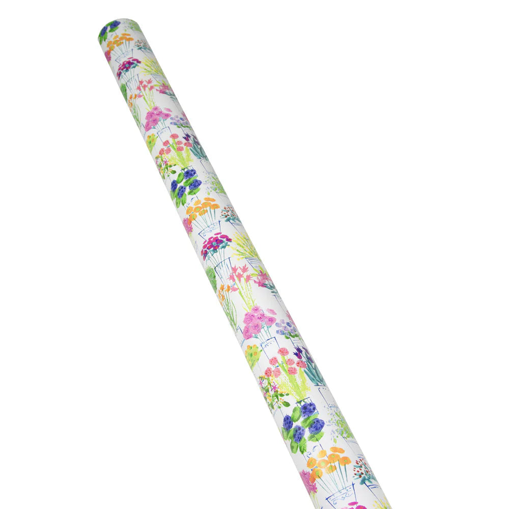 Caspari Flower Market Roll Wrap, view 3