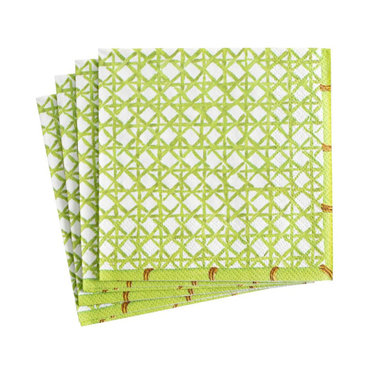 Caspari Trellis Green Napkin