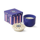 Paddywax Charmed glass candle in Incense & Smoke with ceramic lid