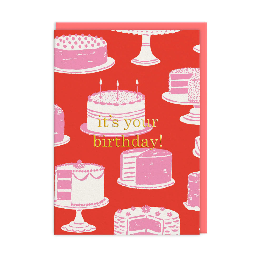 Ohh Deer Cake Stands Happy Birthday Card designed by Emily Taylor