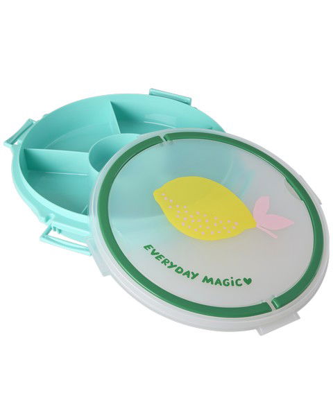 Rice Round Compartment Candy or Snacks Tray