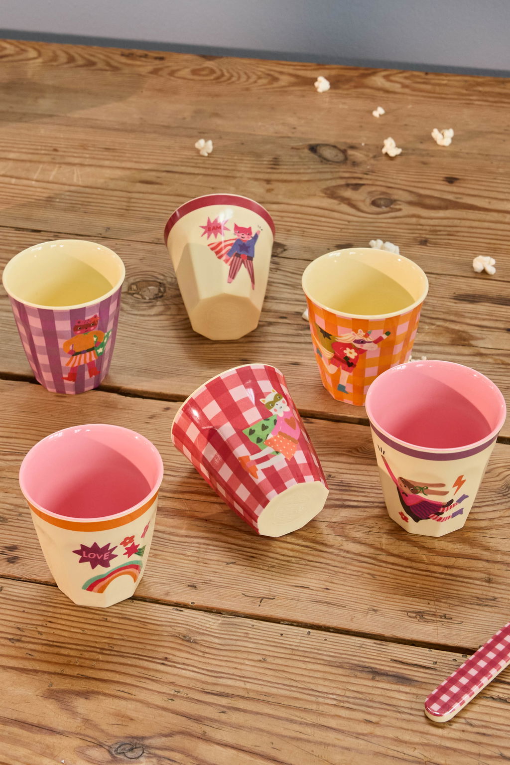 Rice Hero Kids Melamine Cups 160ml - Set of 6