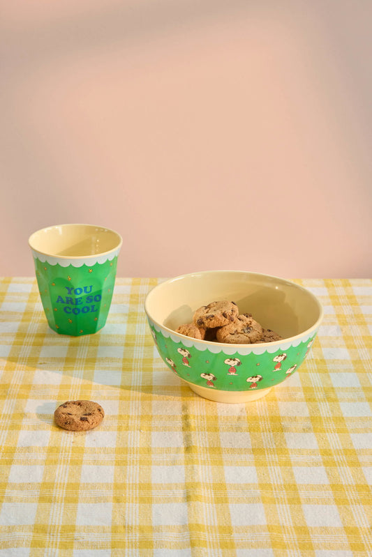 Rice Snoppy Print Melamine Medium Bowl 700ml