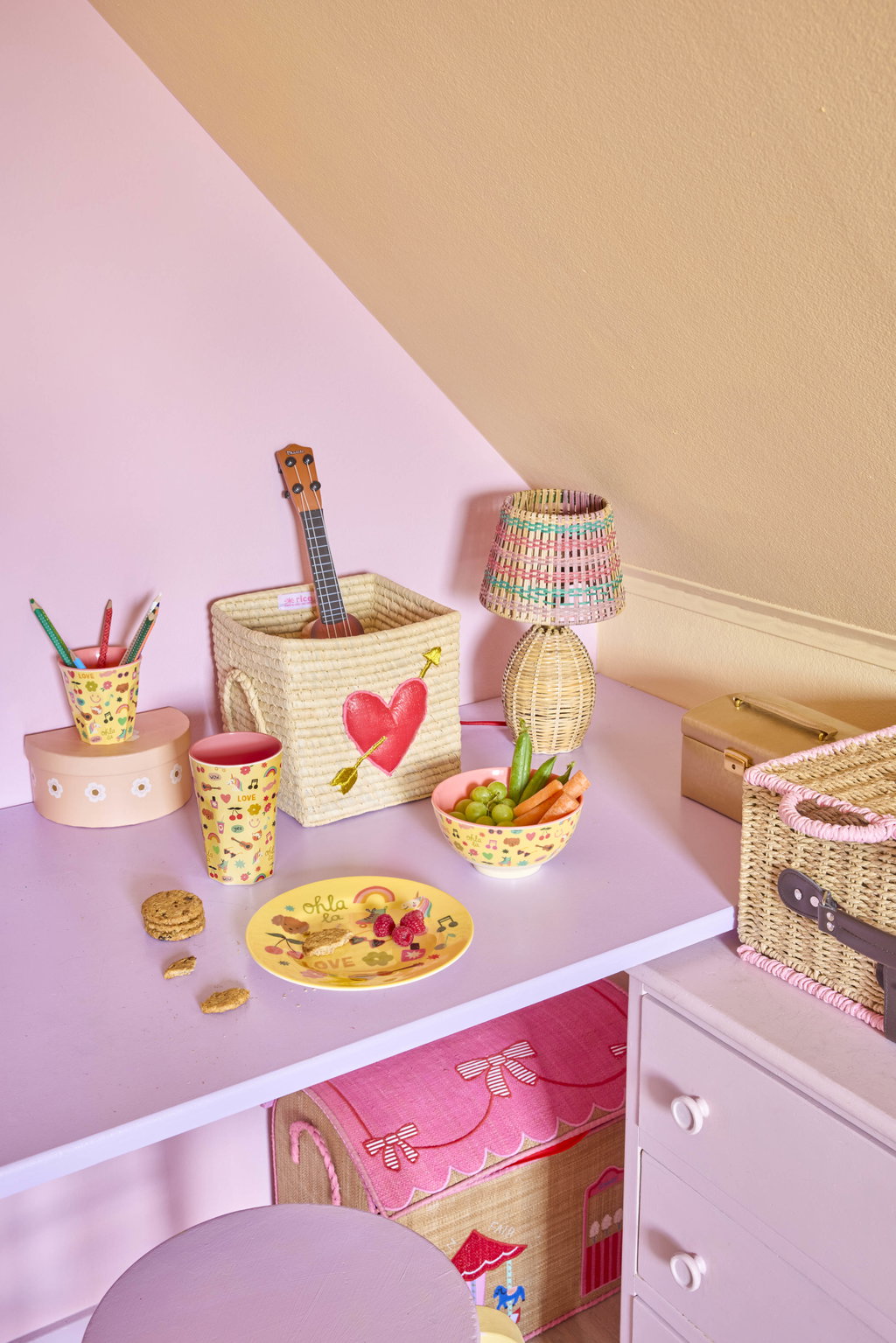 Rice Unicorn Love Print Melamine Medium Bowl 700ml