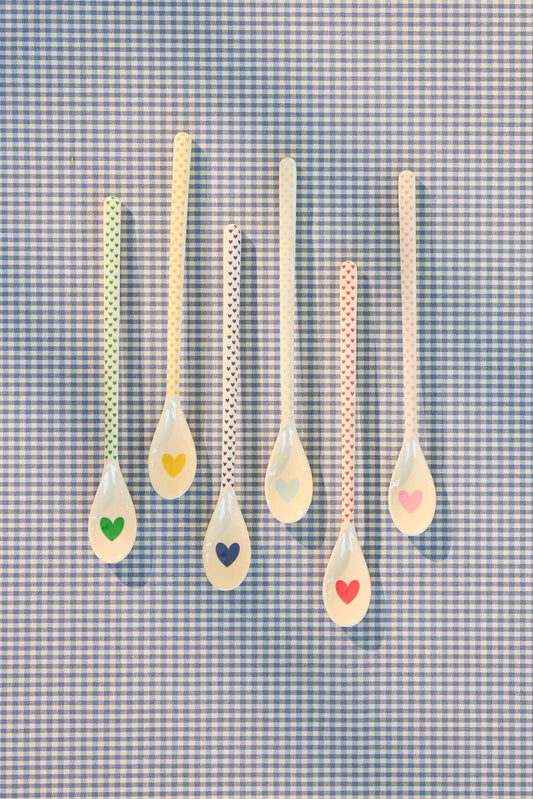 Rice Latte Spoons (Favorite Hearts) (Set of 6)