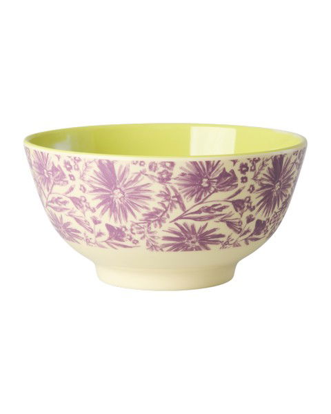 Rice Flower Press Melamine Bowl, view 3