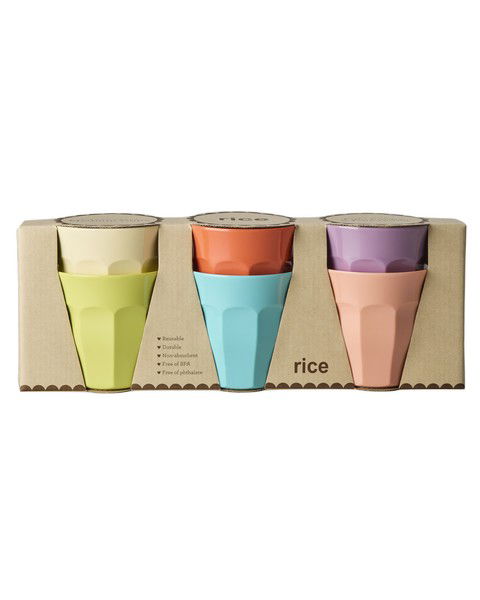Rice Glory Days Melamine Cups - Set of 6