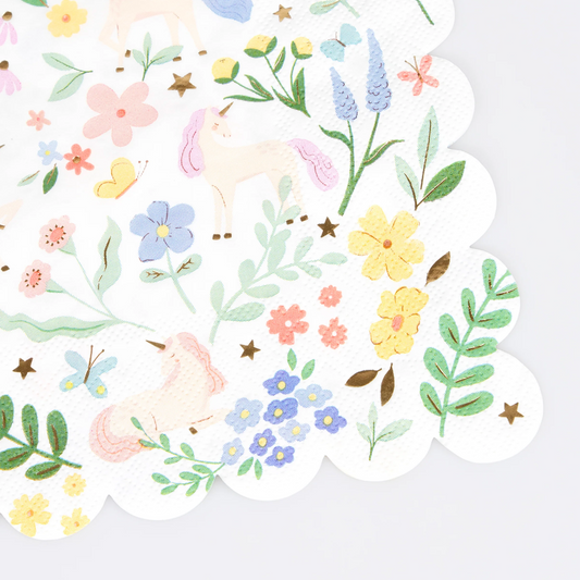 Meri Meri Meadow Unicorns Large Napkins