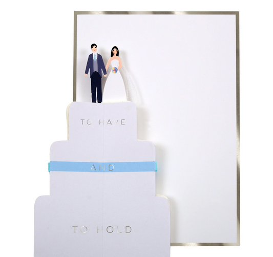 Meri Meri Wedding Cake Honeycomb Card