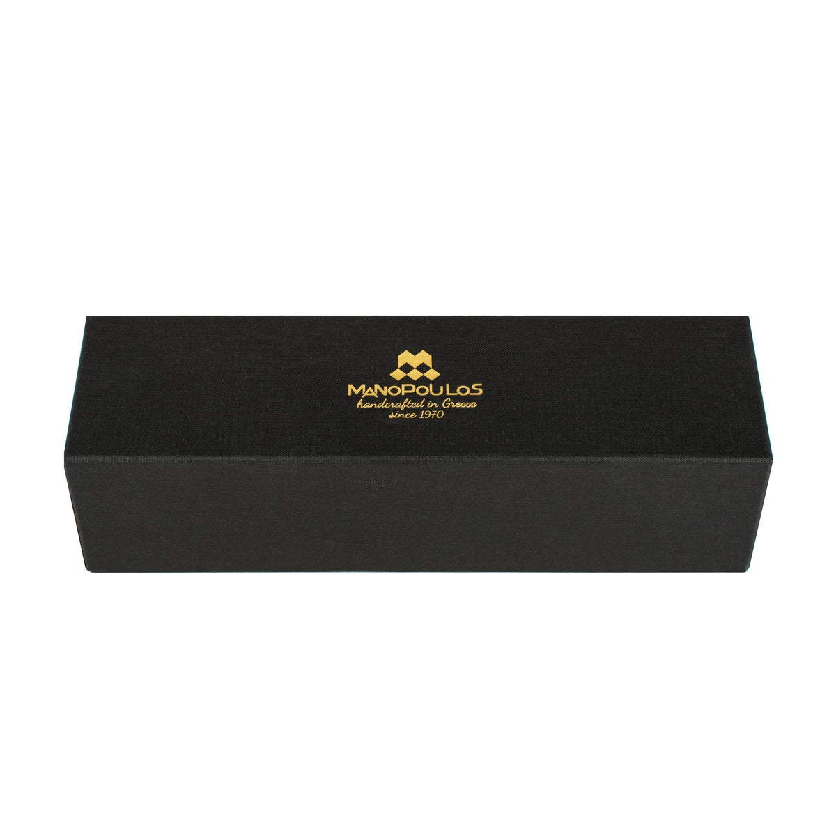Manopoulos - Handcrafted Forest Green Suede Roll-Up Chess Set with Metal Chessmen