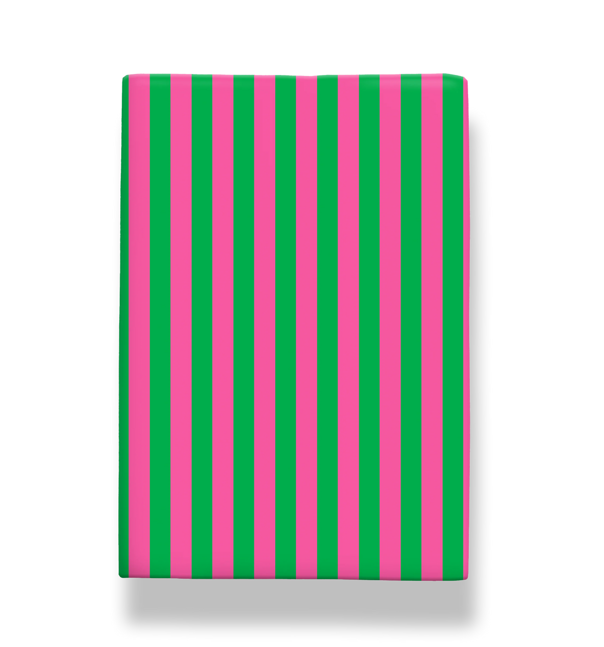 Kelly Hyatt Candy Cane Green & Pink Stripe Roll Wrap
