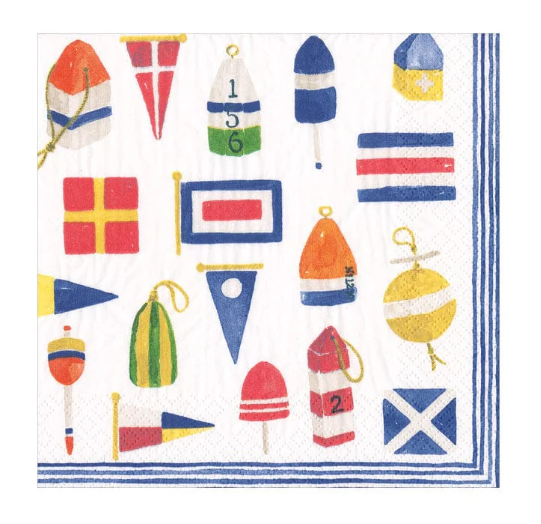 Caspari Nantucket Napkins, paper napkins by Caspari