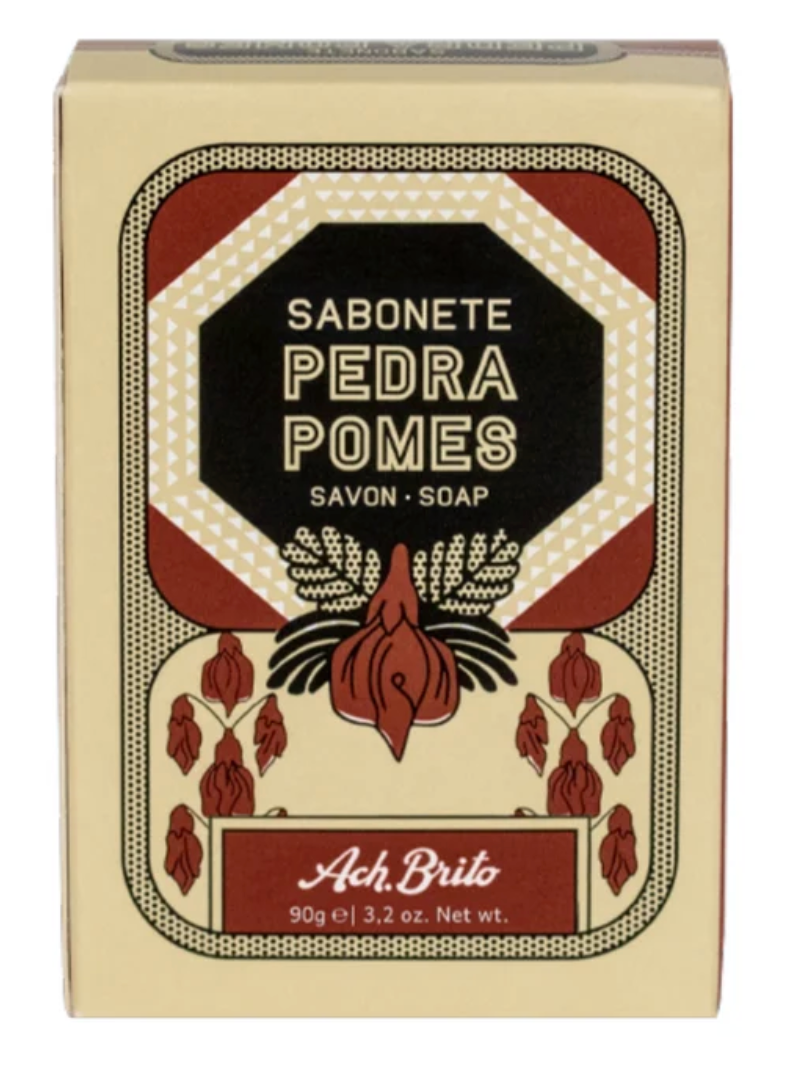 Ach Brito Pumice Soap bar in its heritage-style packaging