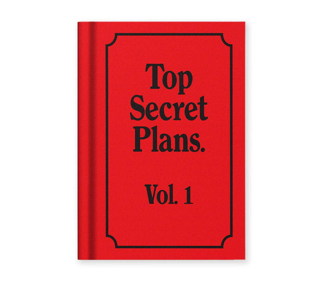 Top Secret Plans A7 Fabric Hardback Notebook