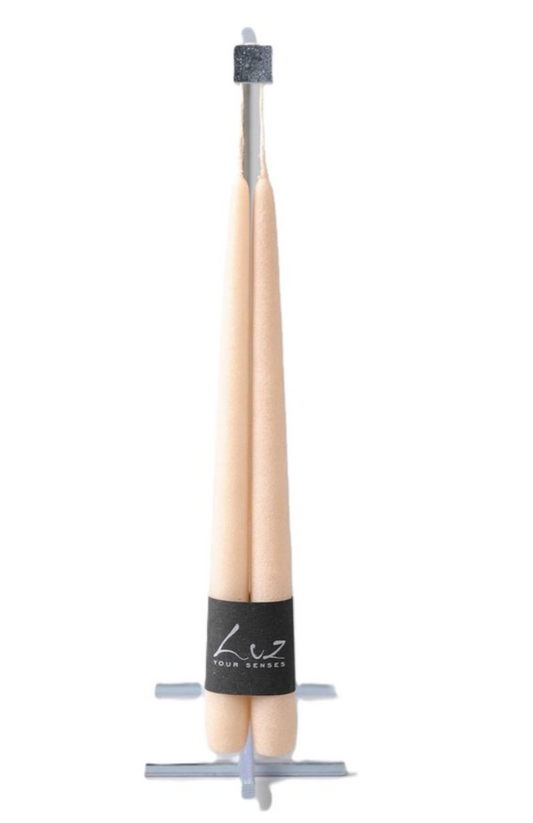 Rasteli - Luz Your Senses Velours - Pair of Tapers - Ø 2.2 cm x L 30 cm