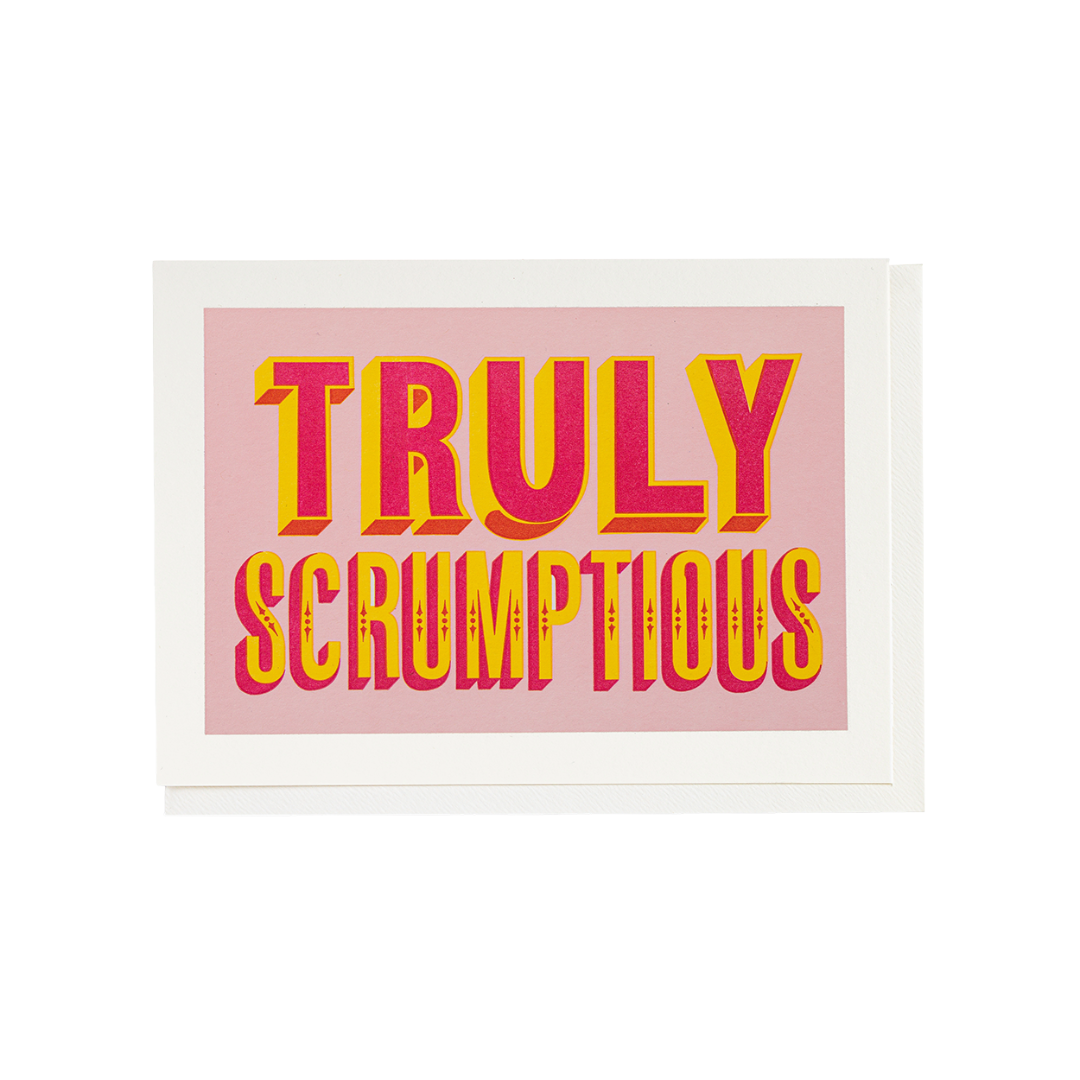 Archivist Truly Scrumptious letterpress greeting card