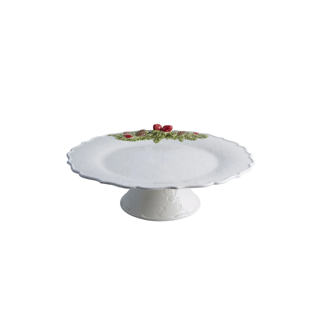Bordallo Pinheiro Christmas Garland Cake Stand 35.5cm