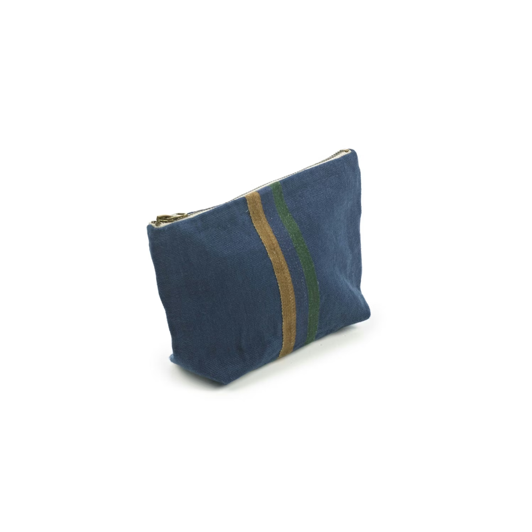Libeco Max linen pouch in indigo
