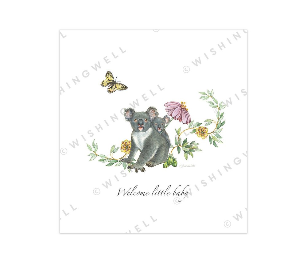 Wishing Well Greeting Card Welcome Little Baby, view 3