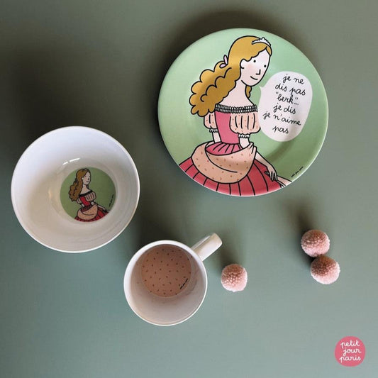 Petit Jour Princess "Je Ne Dis Pas Berk..." Dessert Plate