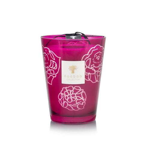 Baobab Roses Burgundy Scented Candle (Aromatic)