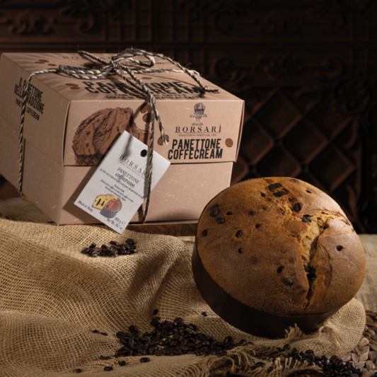 Borsari Rustico Coffee Cream Panettone 1.1kg, gift wrapped