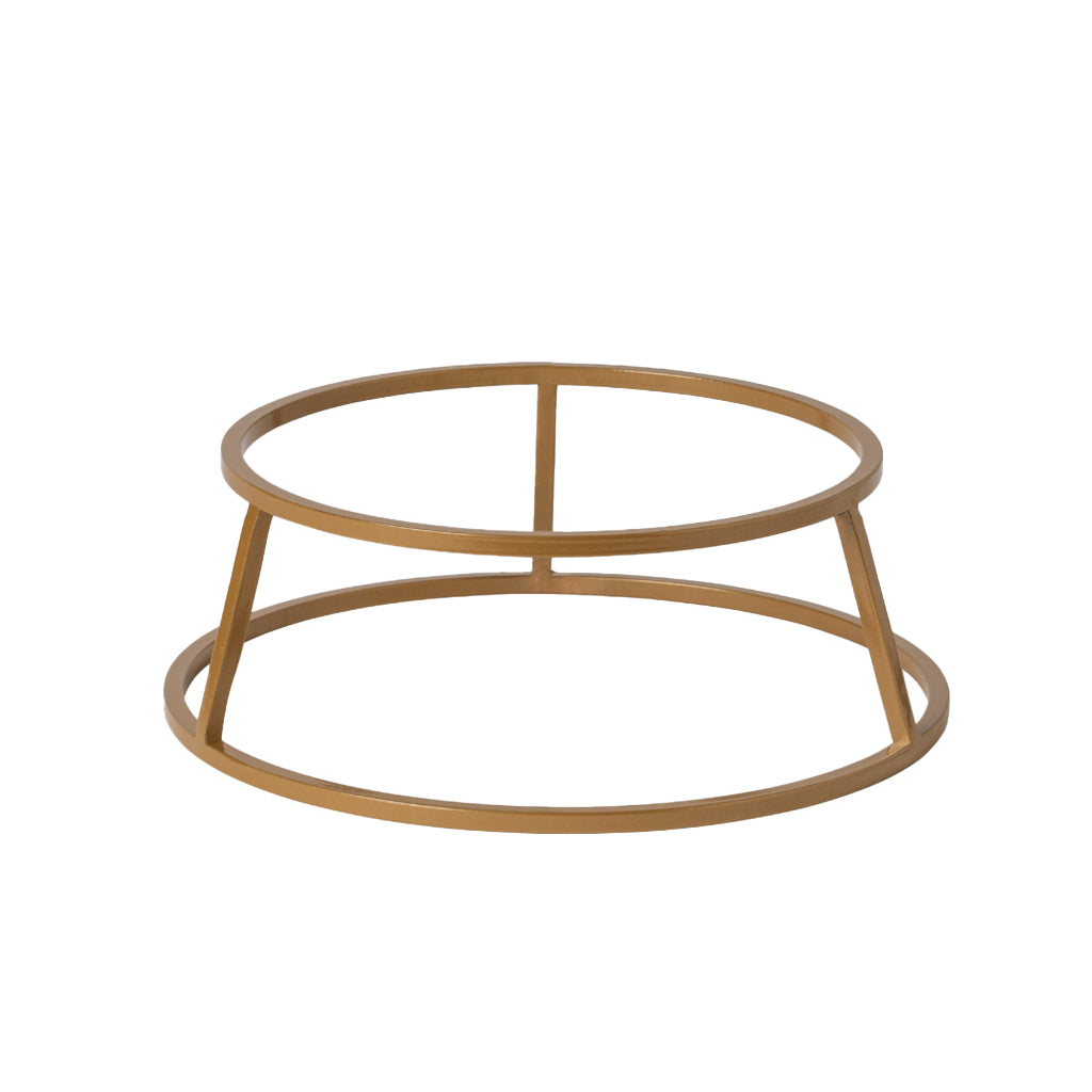 Boutique Round Gold Low Riser 24cm