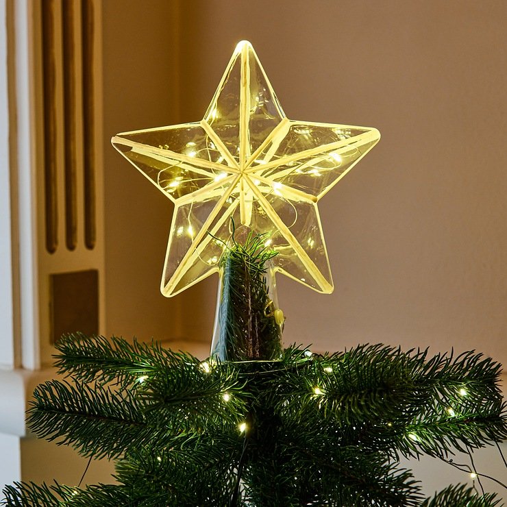 Agnes Star Christmas Tree Top Light 22cm, view 3