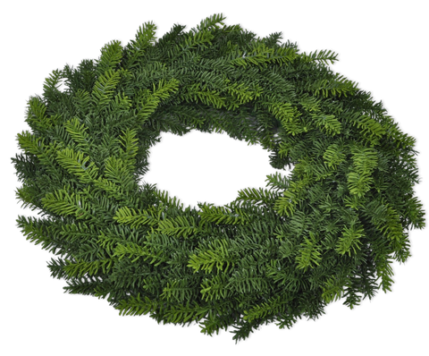 Silk-ka Wreath Pine Green