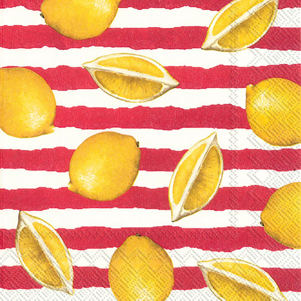 Cocktail Napkin Summer Lemons