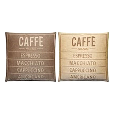 Caffè Milano Pillow Cover Espresso - Macchiato - Cappuccino - Americano