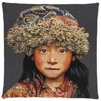 Tibetan Child Cushion Cover