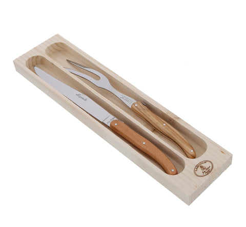 Jean Dubost Laguiole Carving Knife and Fork (Set of 2)