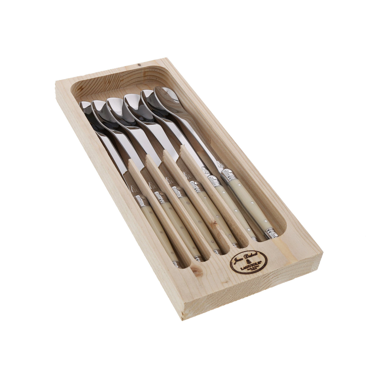 Laguiole Jean Dubost Long Dessert Ice Cream Spoon 1.5mm(Set of 6), view 5