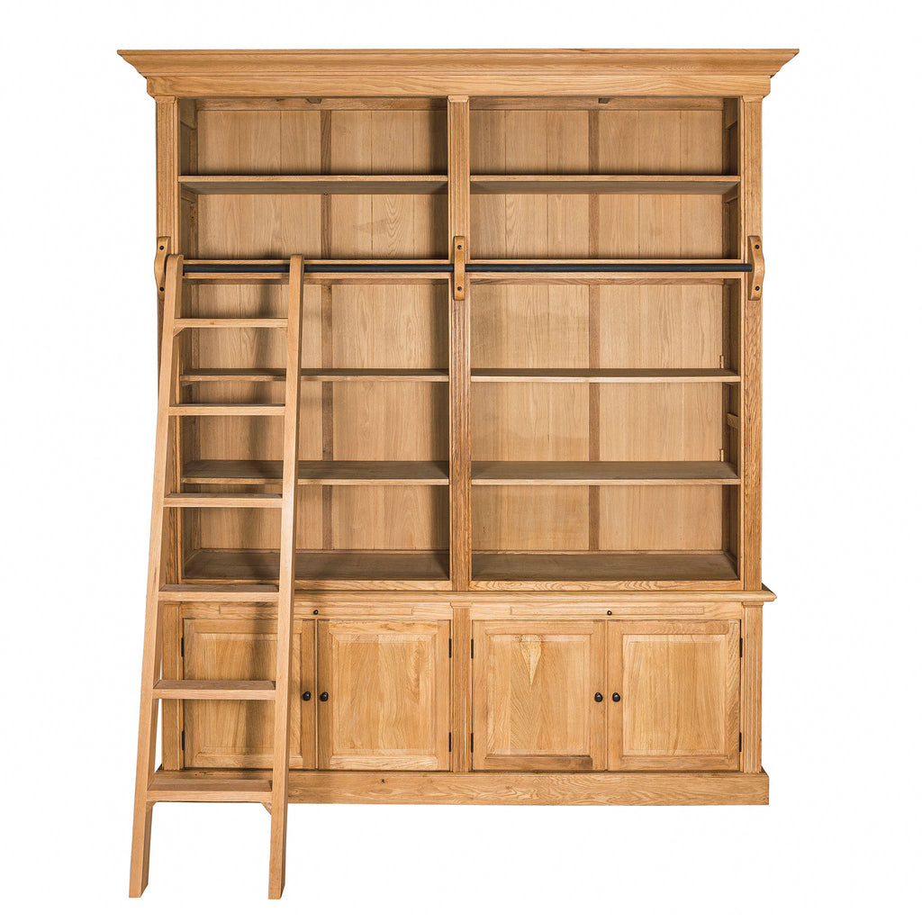 oak bookcase with ladder rennes