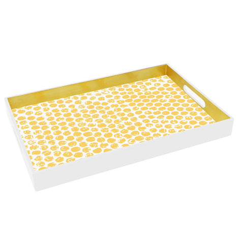 Gold Spot Lacquer Tray (Set of 3)